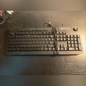 Black RGB gaming keyboard